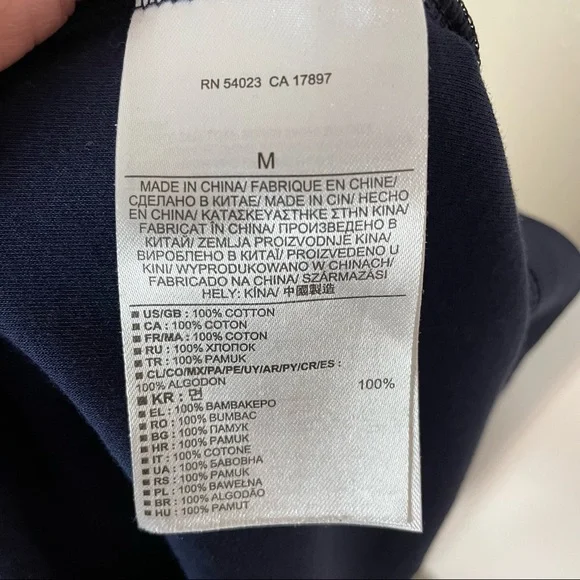 Banana Republic T-shirt Sweater Sweatshirt Luxury Touch Medium Zip Blue Long S - Picture 9 of 10